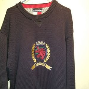 Vintage Tommy Hilfiger big emblem knit xl